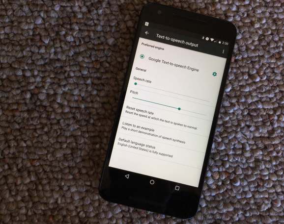 Android N预览2可让您更改Google的文字转语音的音高